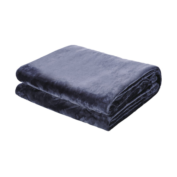 Bedra Bedding Heated Electric Throw Rug - Purple - Flannel Heated Purple