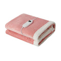 Bedra Bedding Electric Sherpa Throw Rug - Pink/White Sherpa