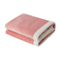 Bedra Bedding Electric Sherpa Throw Rug - Pink/White Sherpa