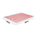 Bedra Bedding Electric Sherpa Throw Rug - Pink/White Sherpa