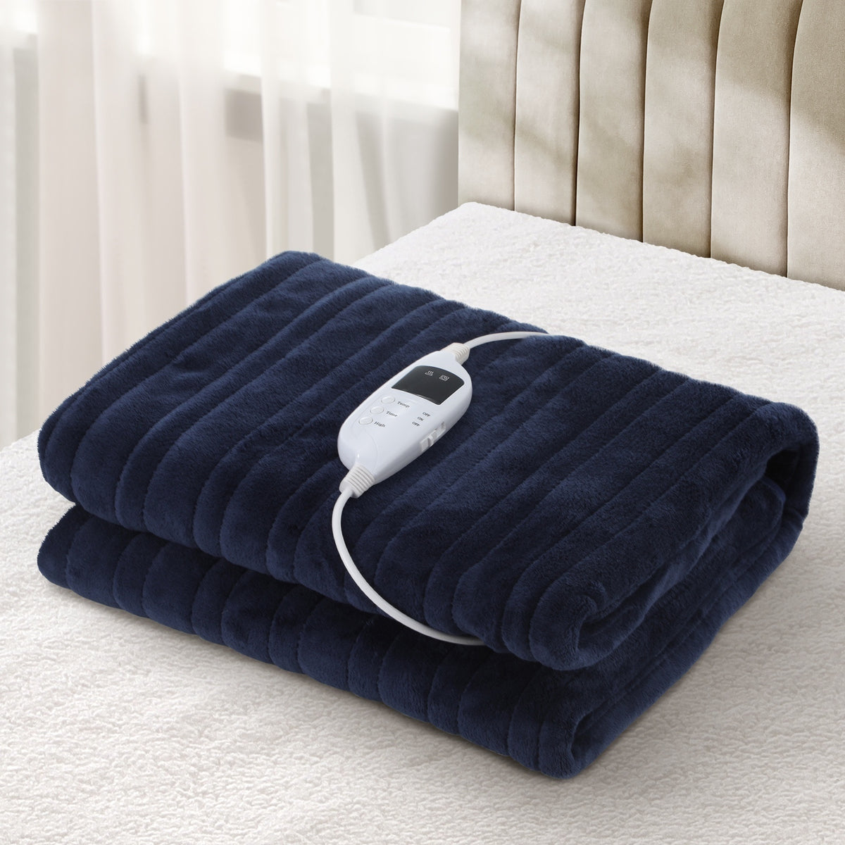 Bedra Bedding Electric Blanket - Flannel Blue