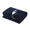 Bedra Bedding Heated Electric Throw Rug - Blue - Flannel Blue