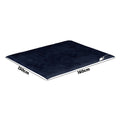 Bedra Bedding Heated Electric Throw Rug - Blue - Flannel Blue