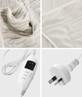 Bedra Bedding Heated Electric Throw Rug - Cream
