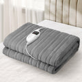 Bedra Bedding Electric Flannel Throw Rug - Silver Flannel