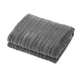Bedra Bedding Electric Flannel Throw Rug - Silver Flannel