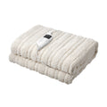 Bedra Bedding Sherpa Heated Electric Throw Rug - Burgundy