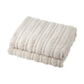 Bedra Bedding Electric Flannel Throw Rug - Burgundy Sherpa