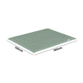 Bedra Bedding Electric Flannel Throw Rug - Green Sherpa