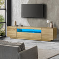 Oikiture LED 180cm Entertainment Unit - Natural