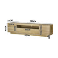 Oikiture LED TV Unit - 180cm
