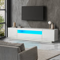 Oikiture LED 180cm Entertainment Unit - White