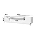Oikiture LED TV Unit - 180cm