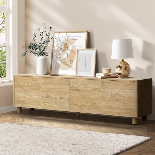 Oikiture 180cm Entertainment Unit - 4 Doors