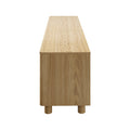 Oikiture TV Cabinet Entertainment Unit Stand 180cm Storage Shelves 4 Doors