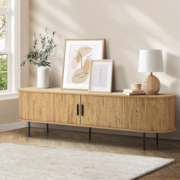 Oikiture Oak 180cm Entertainment Unit
