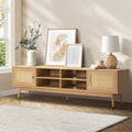 Oikiture Rattan 180cm Entertainment Unit TV - Default Title