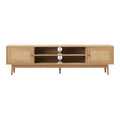 Oikiture Rattan Entertainment Unit - Oak