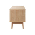 Oikiture Rattan Entertainment Unit - Oak