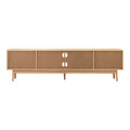 Oikiture Rattan Entertainment Unit - Oak