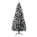 Tinseltown LED Christmas Tree 1.8M 6FT Xmas trees Optic Fibre Snow Multi Colour