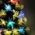 Tinseltown LED Christmas Tree 1.8M 6FT Xmas trees Optic Fibre Snow Multi Colour