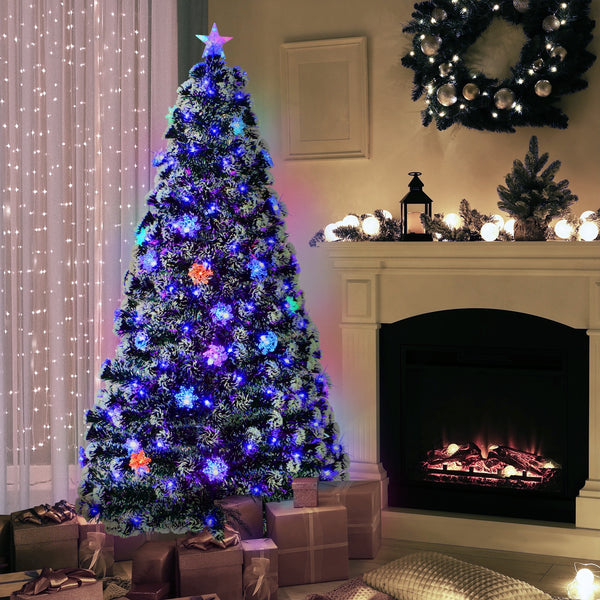 Tinseltown LED Christmas Tree 1.8M Xmas Optic Fibre Multi Colour