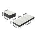 Bedra Bamboo Tri-Fold Folding Mattress Single