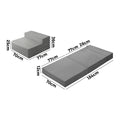 Bedra Velvet Folding Mattress Single (2)