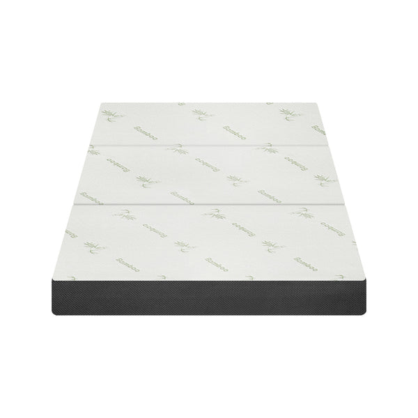 Bedra Bamboo Folding Mattress Cushion Double - Black & White