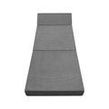Bedra Corduroy Tri-Fold Folding Mattress Single