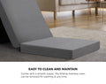 Bedra Corduroy Tri-Fold Folding Mattress Single