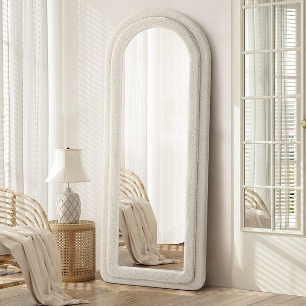 Oikiture 180 cm Floor Mirror - White