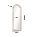 Oikiture Floor Mirror - White 8m