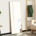Oikiture Full Length Floor Mirror Rectangle 166x60cm Gold - product image 8