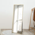 Oikiture Full Length Floor Mirror Rectangle 166x60cm Gold - product image 9