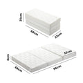 Bedra Tri-Fold Folding Mattress Cot