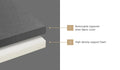 Bedra Bedding Double Size Folding Mattress Cushion - Grey