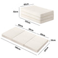 Bedra Sherpa Folding Mattress Cushion Double - White