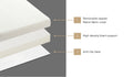 Bedra Sherpa Folding Mattress Cushion Double - White