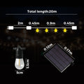Mazam 20m Solar LED Festoon String Lights Outdoor Garden Black - product image 4