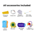 AirMyFun 12 Play Zones Inflatable Water Slide Jumping Castle