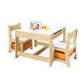 Oikiture Kid Table Set - Wood - Storage