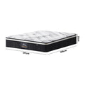 Bedra Bedding 7 Layer Cool Gel Euro Top Pocket Spring Medium Firm Mattress 22cm