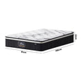 Bedra Bedding 7 Layer Cool Gel Euro Top Pocket Spring Medium Firm Mattress 22cm