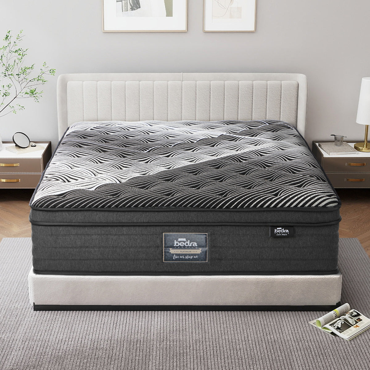 Bedra Bamboo Euro Top Pocket Spring 9-Zone Mattress 35cm