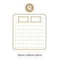 Bedra Cool Gel Euro Top Pocket Spring 5-Zone Mattress 30cm Medium Firm