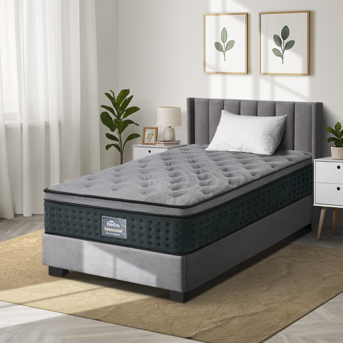 Bedra Euro Top Spring Mattress 34cm Medium Firm