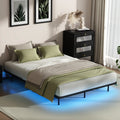 Oikiture Floating Metal Bed Frame - Black