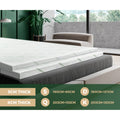 Bedra Bamboo Memory Foam Cool Gel 7-Zone Mattress Topper 5cm